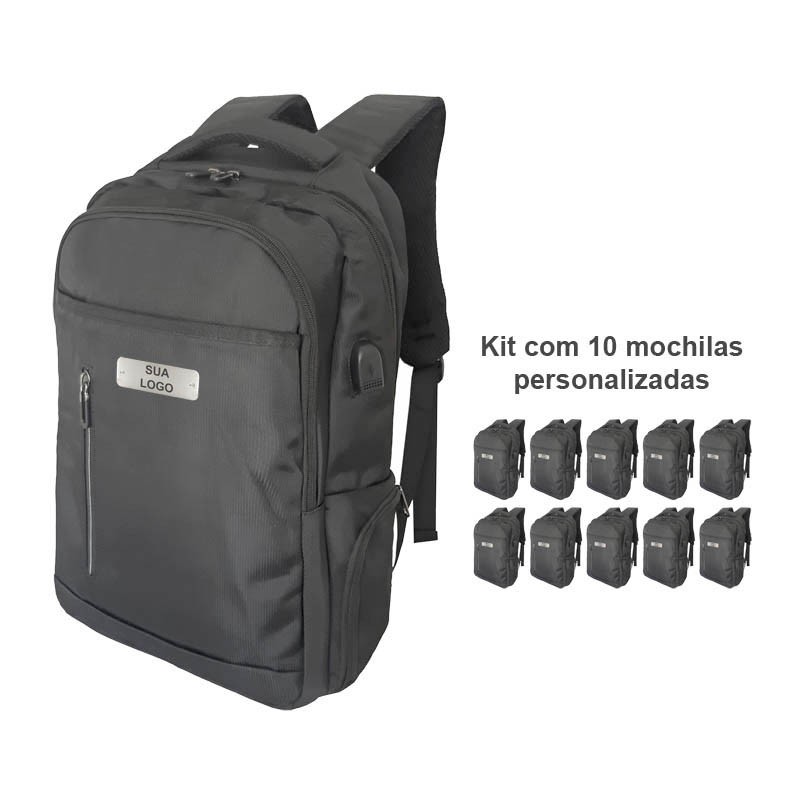 Mochila com Personalização kit com 10 unidades Mochila com Personalização kit com 10 unidades