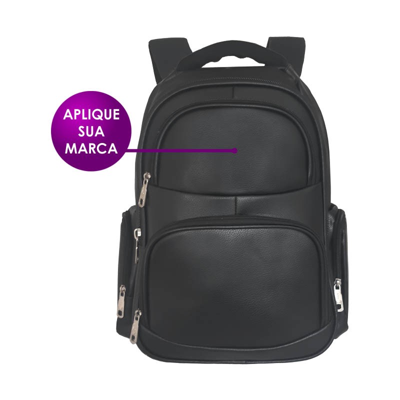 Mochila em Couro impermeável Sintético Personalizada Mochila em Couro impermeável Sintético Personalizada