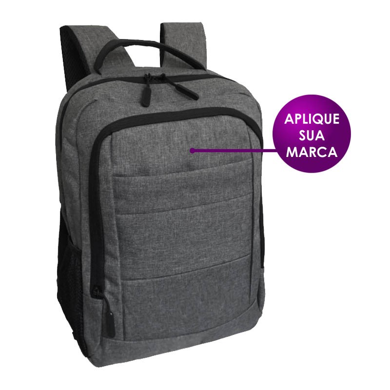 Mochila com Cabo USB gravação do logo e nome incluida